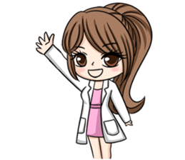 Happy lovely dentist sticker #14642586