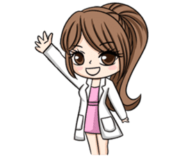 Happy lovely dentist sticker #14642586
