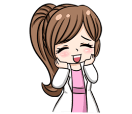 Happy lovely dentist sticker #14642588