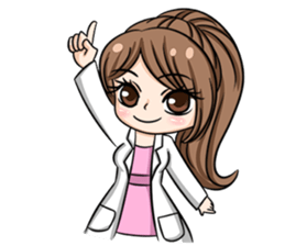 Happy lovely dentist sticker #14642590