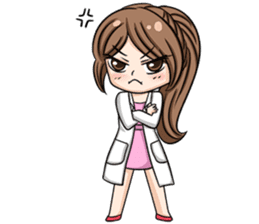 Happy lovely dentist sticker #14642591
