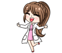 Happy lovely dentist sticker #14642592