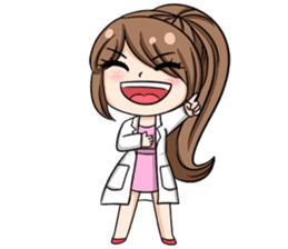 Happy lovely dentist sticker #14642593