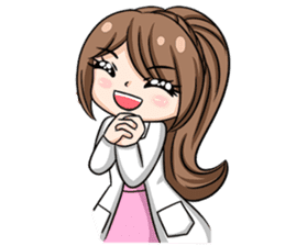 Happy lovely dentist sticker #14642594