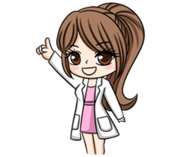 Happy lovely dentist sticker #14642595