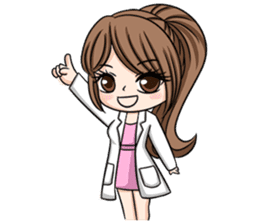 Happy lovely dentist sticker #14642595