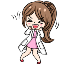 Happy lovely dentist sticker #14642600