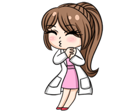 Happy lovely dentist sticker #14642601