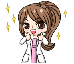 Happy lovely dentist sticker #14642602