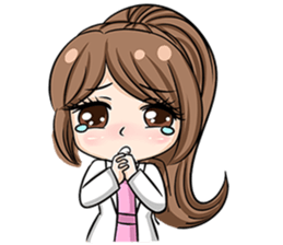 Happy lovely dentist sticker #14642610