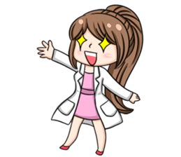 Happy lovely dentist sticker #14642613