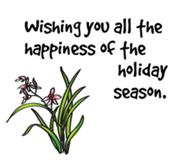 Greetings card with Chinese painting sticker #14642849