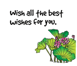 Greetings card with Chinese painting sticker #14642850