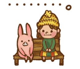 Piglet and Momo English ver. sticker #14644830