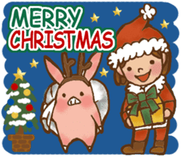 Piglet and Momo English ver. sticker #14644836