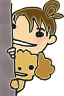 toy poodle & girl sticker #14646033