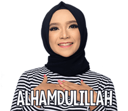 The Monochrome Hijab Style Enthusiast sticker #14646155