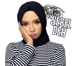 The Monochrome Hijab Style Enthusiast sticker #14646157