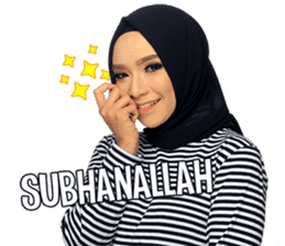 The Monochrome Hijab Style Enthusiast sticker #14646160
