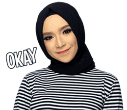 The Monochrome Hijab Style Enthusiast sticker #14646161