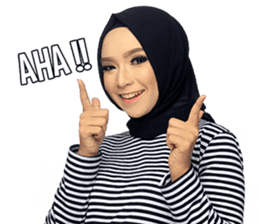 The Monochrome Hijab Style Enthusiast sticker #14646164