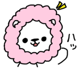 Cotton candy lion the reaction version sticker #14646274