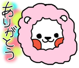 Cotton candy lion the reaction version sticker #14646289