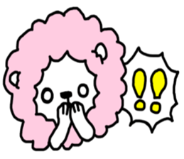 Cotton candy lion the reaction version sticker #14646298