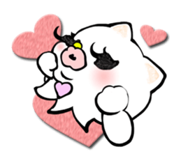 Cat's emotions and sorrows sticker #14647359