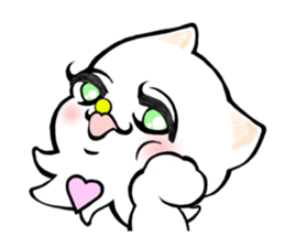 Cat's emotions and sorrows sticker #14647361
