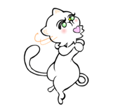 Cat's emotions and sorrows sticker #14647363