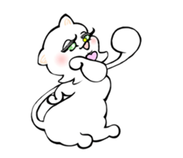 Cat's emotions and sorrows sticker #14647364
