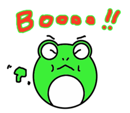 Round frog day sticker #14647911