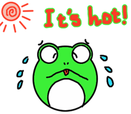 Round frog day sticker #14647913