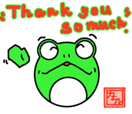 Round frog day sticker #14647915