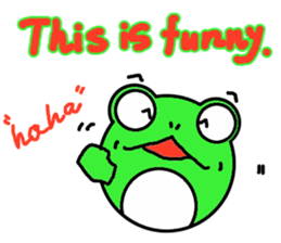 Round frog day sticker #14647917