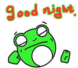 Round frog day sticker #14647922