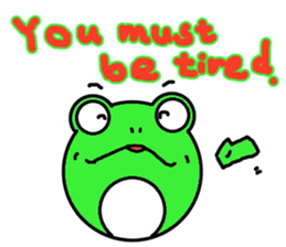 Round frog day sticker #14647923