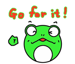 Round frog day sticker #14647924