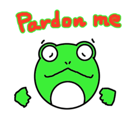 Round frog day sticker #14647925