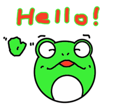 Round frog day sticker #14647926