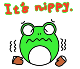 Round frog day sticker #14647927