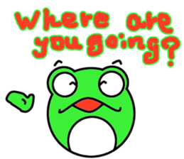 Round frog day sticker #14647931