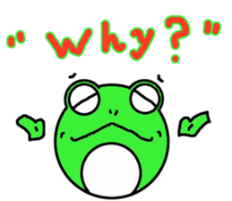 Round frog day sticker #14647932