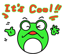 Round frog day sticker #14647944