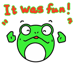 Round frog day sticker #14647949