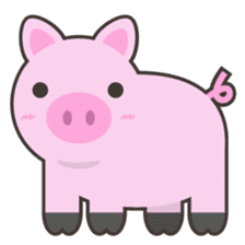 PINKY The Cute Pink Piglet sticker #14648462