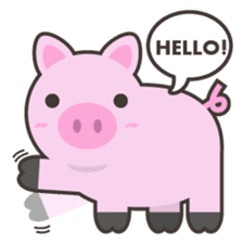 PINKY The Cute Pink Piglet sticker #14648463