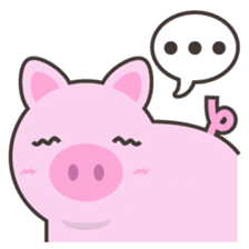 PINKY The Cute Pink Piglet sticker #14648465