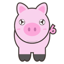 PINKY The Cute Pink Piglet sticker #14648467